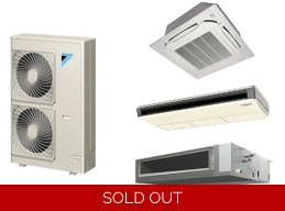 16 SEER -4°F [10.5 EER, 8.4 HSPF] Daikin Mini Split Heat Pump 30000 Btu  [Cassette-Ducted-Floor]