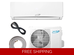AirCon 24K-Btu 16.5 SEER2 Mini Split Heat Pump (-4°F) 10.5 EER/8 HSPF (R410a)