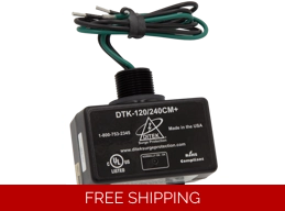 DITEK Surge Protector for Mini Splits and Central HVAC Systems, 110-240v, 10yr Warranty, USA Made