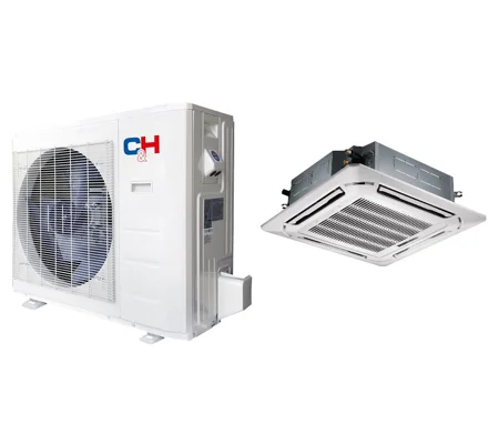C&H 36K-Btu 19.2 SEER2 Ceiling-Cassette Mini Split Heat Pump (5°F) 9.4 EER/8.8 HSPF (R410a)