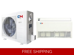 C&H 36K-Btu 16 SEER2 Ceiling/Floor Mini Split Heat Pump (5°F), 8 EER/10 HSPF (R410a)