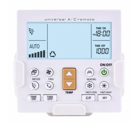 Wall Mounted Universal Mini Split Remote Control for Ductless, Ducted, Cassettes & More (WIRELESS)