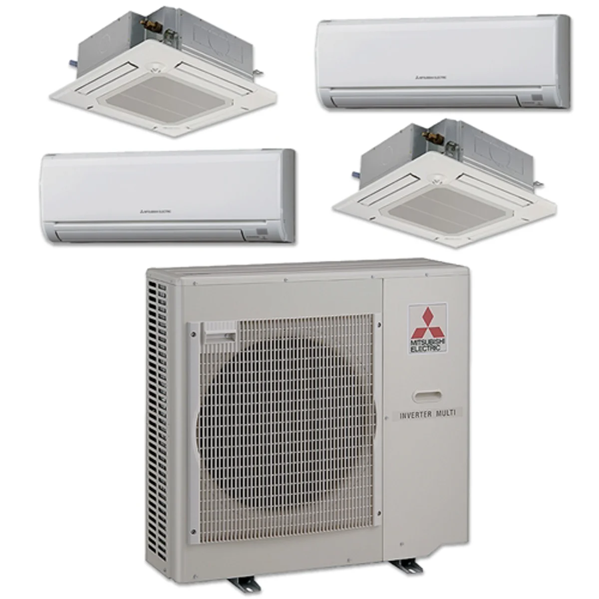 Mitsubishi Multi Zone Mini Split Warehouse