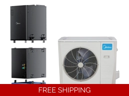 Midea 24K-Btu 18.7 SEER2 Mini Split Central H-Heat Pump (-22°F) E-Star: 12 EER/10 HSPF (R454B)
