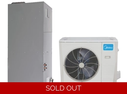Midea 36K-Btu 15.4 SEER2 Central-AHU Mini Split H-Heat Pump (-22°F) 8.2 EER/9 HSPF (R410a)