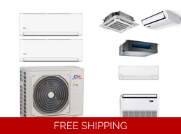 C&H 2-Room Mini Split Heat Pump (-13°F) E-Star: 22.9 SEER2/13.9 EER/10.5 HSPF (R410a)