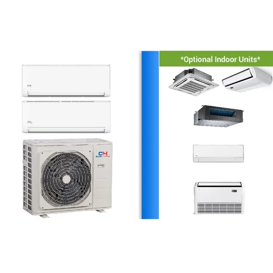 C&H 2-Zone Custom Mini Split AC Heat Pump (-13°F) E-Star: 22.9 SEER2/13.9 EER/10.5 HSPF (R410a)