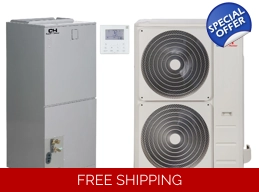 Cooper & Hunter 60K-Btu 17 SEER2 Central Mini Split Heat Pump (5°F) 9.6 EER/8.5 HSPF (R410a)