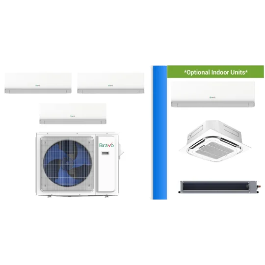 Bravo 3-Zone 23 SEER2 Mini Split AC Heat Pump (-13°F) WIFI, 12.5 EER/10 HSPF (R32)