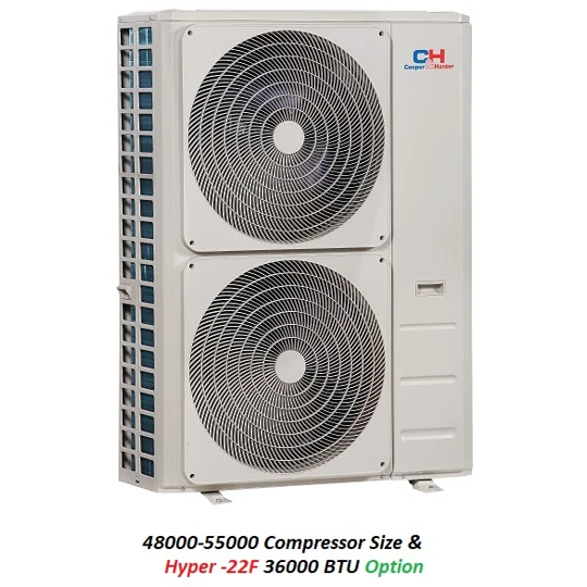 C&H 3-Zone 24.6 SEER2 Mini Split AC Heat Pump (-13°F), E-Star: 12.7 EER/9.5 HSPF (R410a)