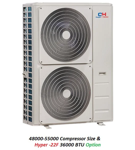 C&H (2-5 Zone) Custom Mini Split AC Heat Pump (-13°F) E-Star: 22.9 SEER2/13.9 EER/10.5 HSPF (R410a)