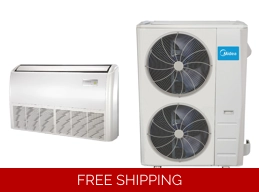 Midea 48K-Btu 18.9 SEER2 (Ceiling Floor) Mini Split H-Heat Pump (-22°F) 9.5 EER/11.5 HSPF (R410a)