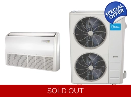 Midea 48K-Btu 18.9 SEER2 (Ceiling Floor) Mini Split H-Heat Pump (-22°F) 9.5 EER/11.5 HSPF (R410a)
