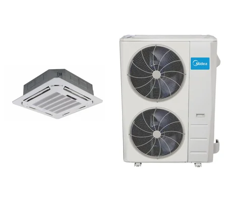 Midea 48K-Btu 17.8 SEER2 (Ceiling Cassette) Mini Split H-Heat Pump (-22°F) 9.5 EER/11.5 HSPF (R410a)