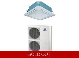 4 Ton 16 SEER | Gree Ceiling Cassette 48,000 Btu Ductless Mini Split Air Conditioner + Heat Pump