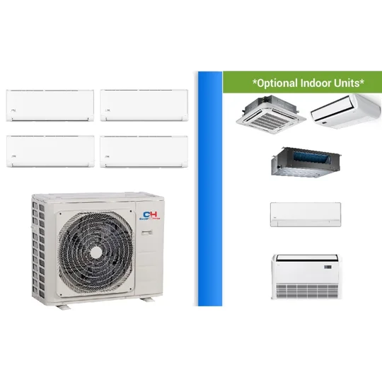 C&H 4-Zone 23.9 SEER2 Mini Split Heat Pump (-13°F) E-Star: 11.7 EER/9.5 HSPF (R410a)