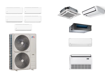 C&H 5 Zone 23.4 SEER2 Mini Split Heat Pump (-13°F) E-Star: 12.5 EER/8.7 HSPF (R410a)