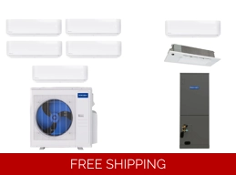 MRCOOL DIY 5 Room Mini Split AC Heat Pump (-13°F) E-Star: 23 SEER2/12 EER/9.9 HSPF (R454B)