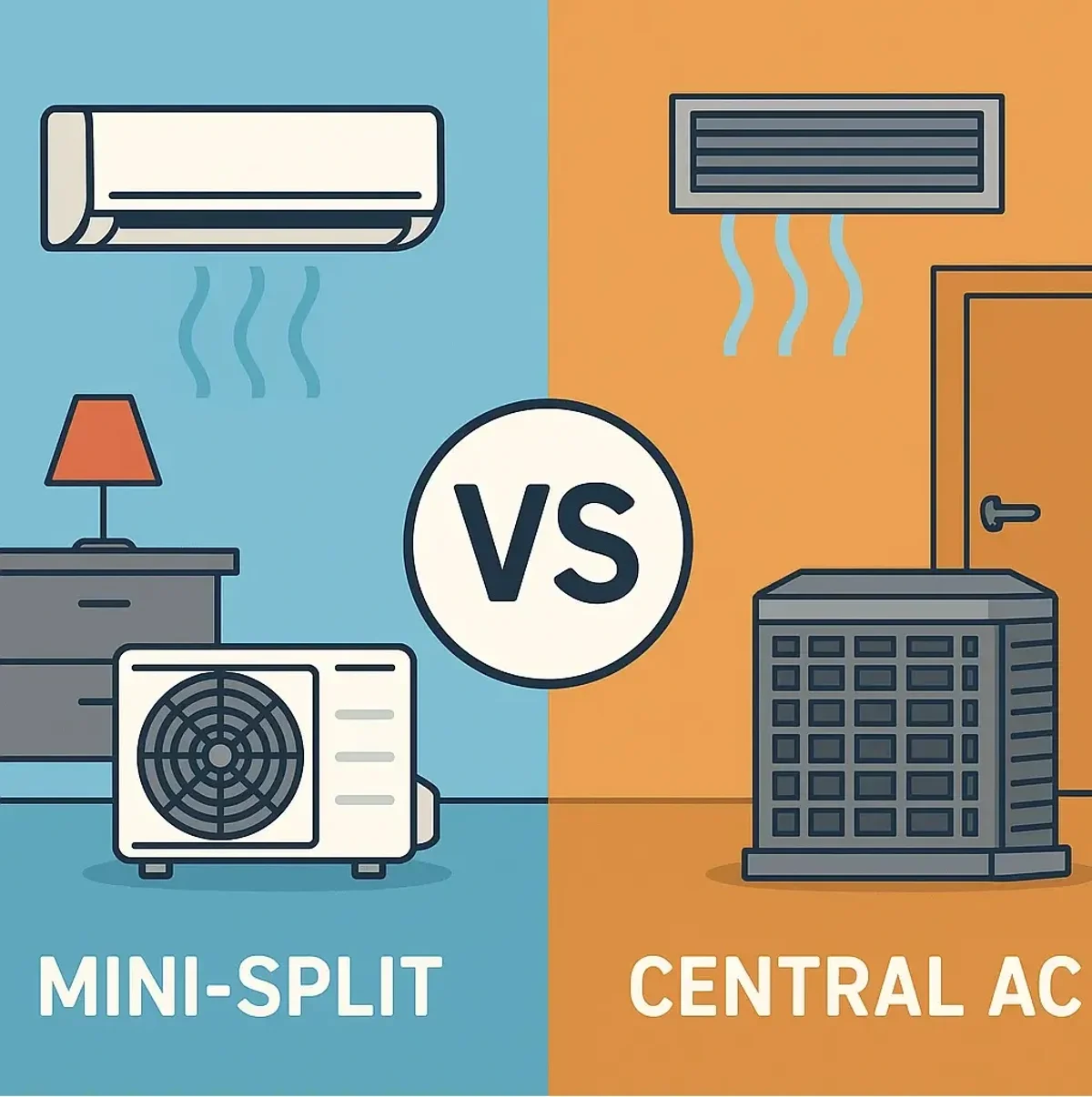Ductless Air Conditioners vs. Central AC: Which Is Right for Your Home?