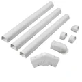 4 inch ABS Line Cover for Mini Split Systems, Extendable for Longer Pipes - Weather & UV Resistant