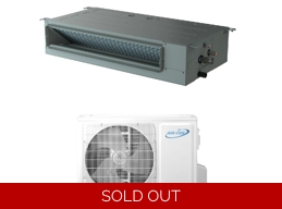 AirCon 9K-Btu 18 SEER2 Ducted Mini Split Heat Pump (5°F) E-Star: 12 EER/9 HSPF (R410a)