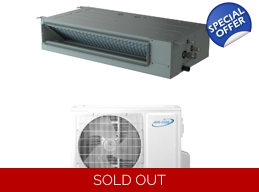 AirCon 9K-Btu 18 SEER2 Ducted Mini Split Heat Pu..