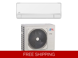 CH 6K-Btu 26.5 SEER Ductless 208-230v Mini Split H-Heat Pump AC (-22°F) (R410a)