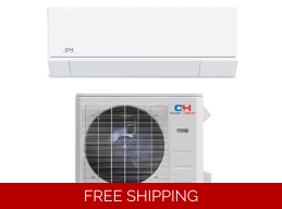 C&H 18K-Btu 23.5 SEER2 Mini Split Heat Pump (-13°F) Wifi, E-Star: 12.7 EER/10.8 HSPF (R454B)