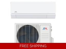 C&H 9K-Btu 25.8 SEER2 Mini Split Heat Pump AC (-13°F) Wifi, E-Star: 14.9 EER/12.5 HSPF (R454B)