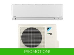 Daikin 18K-BTU 22.7 SEER Mini Split Heat Pump (-13°F) Wi-Fi: 12.5 EER/10 HSPF (R32)