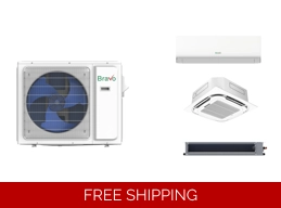 Bravo Multi (2-5 Head) Mini Split Heat Pump (-13°F) WIFI, E-Star: 22 SEER2/12.3 EER/10 HSPF (R32)