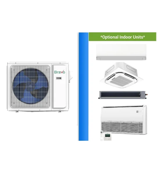 Bravo 4-Zone Custom Mini Split (-13°F) Heat Pumps (R32) - (Buy 22 or More)