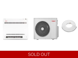 TOSOT 9K-Btu 23 SEER2 Floor-Console Mini Split H-Heat Pump (-22°F), WiFi, 15 EER/9.4 HSPF (R32)