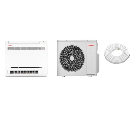 TOSOT 9K-Btu 23 SEER2 Floor-Console Mini Split H-Heat Pump (-22°F), WiFi, 15 EER/9.4 HSPF (R32)