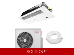 TOSOT 12K-Btu 21.5 SEER2 Slim Cassette Mini Split H-Heat Pump (-22°F), WiFi, 12.3 EER/9.5 HSPF (R32)