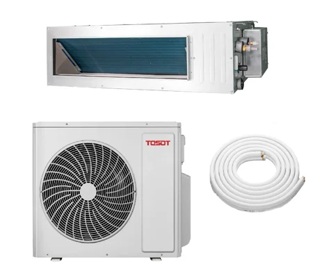 TOSOT 9K-Btu 22 SEER2 (HS) Ducted Mini Split H-Heat Pump (-22°F), WiFi, 14.2 EER/9.2 HSPF (R32)