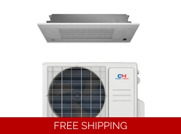 C&H 9K-Btu Slim Cassette 22.1 SEER2 Mini Split Heat Pump (-13°F) E-Star: 14.4 EER/11.8 HSPF (R454B)