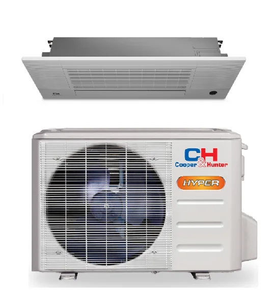 C&H 12K-Btu Slim Cassette 23 SEER2 Mini Split H-Heat Pump (-22°F) E-Star: 13 EER/10 HSPF (R454B)