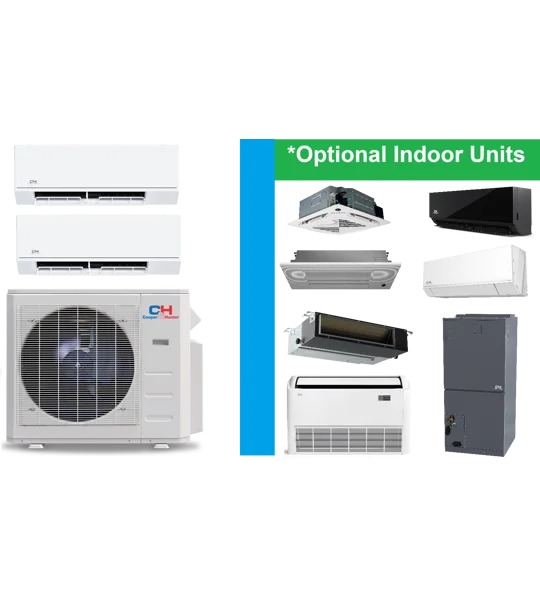 C&H 2-Zone Custom Mini Split (-13°F) Heat Pumps (R454B) - (Buy 26 or More)