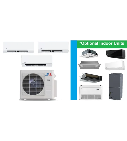 C&H 3 Zone Custom Mini Split (-13°F) Heat Pumps (R454B) - (Buy 22 or More)