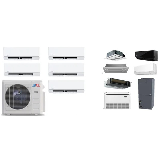 C&H 5-Zone 24 SEER2 Mini Split Heat Pump AC (-13°F) E-Star: 12 EER/9.5 HSPF (R454B)