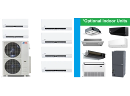 6 Head Mini Split Air Conditioners - Heat Pumps
