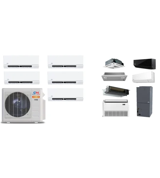 C&H 5-Zone Custom Mini Split (-22°F) H-Heat Pumps (R454B) - (Buy 12 or More)
