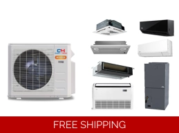 C&H Multi (2-6 Head) Mini Split H-Heat Pump (-22°F) E-Star: 25 SEER2/15 EER/10.4 HSPF (R454B)