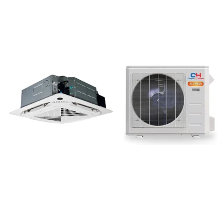 C&H 24K-Btu 20.7 SEER2 Cassette Mini Split H-Heat Pump (-22°F) E-Star: 12 EER/11.6 HSPF (R454B)