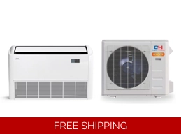 C&H 18K-Btu 20 SEER2 Ceiling-Floor Mini Split H-Heat Pump (-22°F) E-Star: 12.5 EER/10.3 HSPF (R454B)