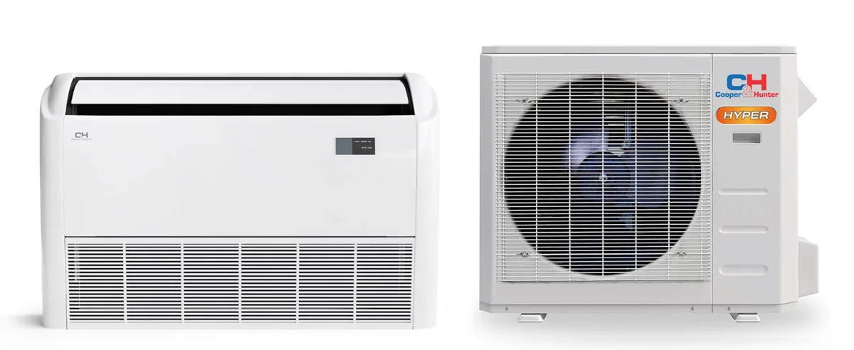 C&H 36,000 BTU 20 SEER2 Floor/Ceiling Mini Split H-Heat Pump (-22&deg;F) E-Star | R454B