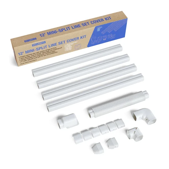 C&H 3'' PVC Lineset Cover for Mini Split Systems