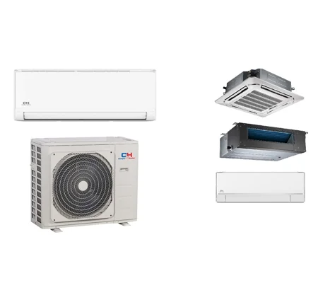 C&H 9K-Btu 26 SEER2 Mini Split System Cooling-Heating (-22°F) E-Star: 15.8 EER/11.6 HSPF (R410a)