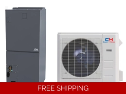 C&H 36K-Btu 15.8 SEER2 Central-AHU Mini Split Heat Pump (-13°F) 9 EER/9.3 HSPF (R454B)